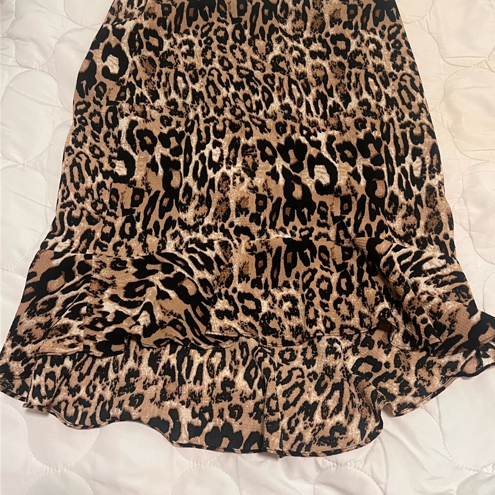 Leopard Print Women's Skirt